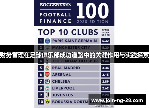 财务管理在足球俱乐部成功道路中的关键作用与实践探索